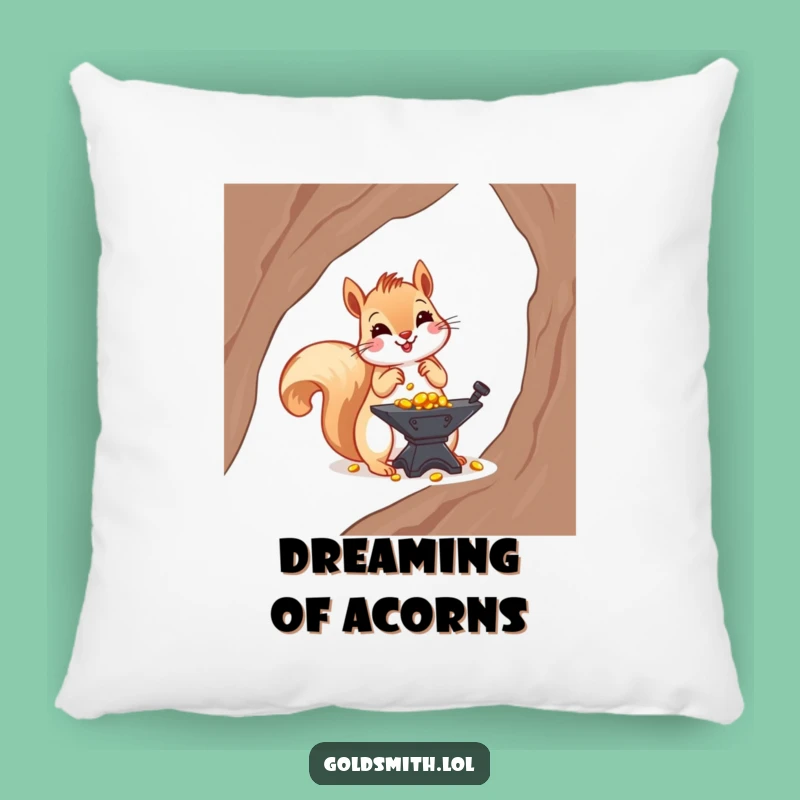 Funny Squirrel Fortune Pillow - Cozy Comfort for Investors