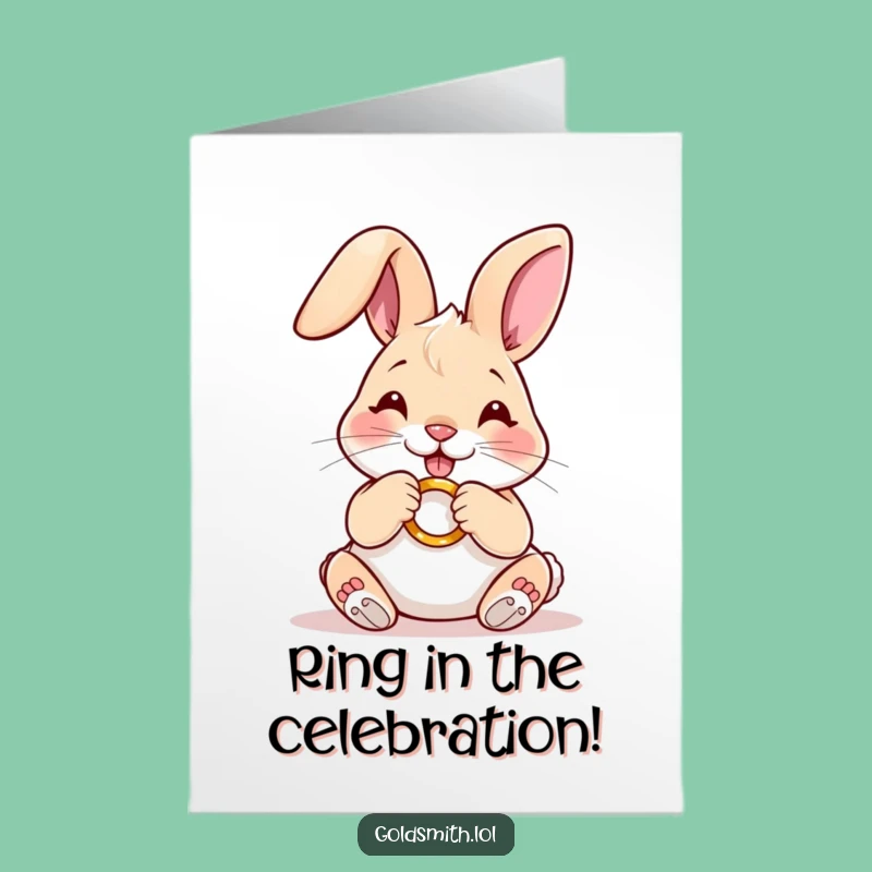 Free Printable Rabbit Congrats Card - Funny Downloadable DIY Message